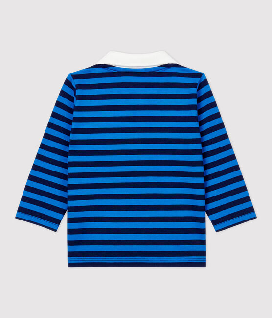 Babies' Cotton Polo Shirt SMOKING blue/RUISSEAU